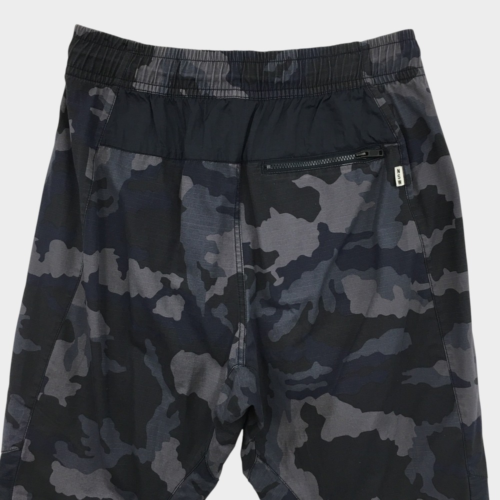 Nike NSW Mens Camo Cargo Pants Grey Navy Ripstop Tapered Joggers Size M - Picture 3 of 8